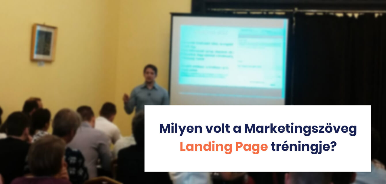 Marketingszöveg Landing Page tréning