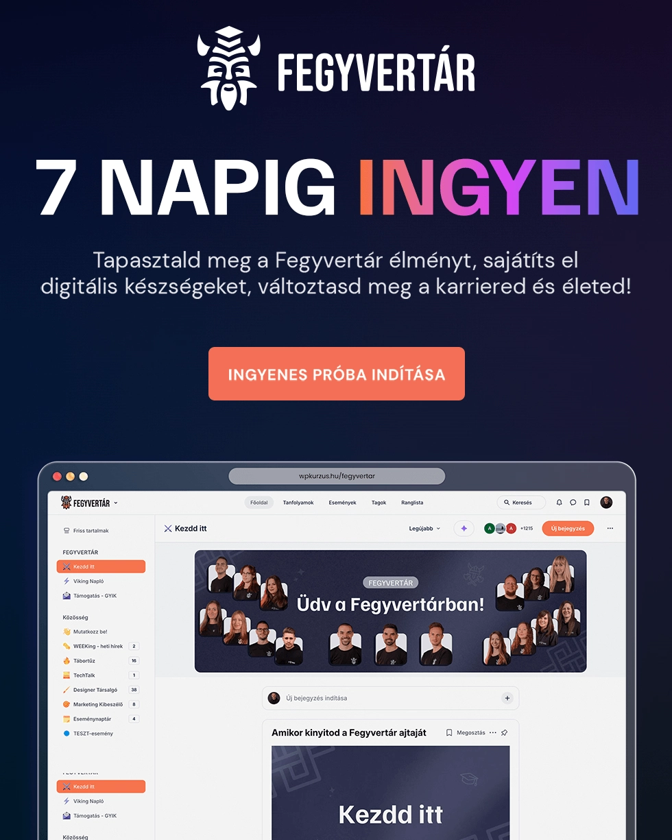 Fegyvertár - 7 napig ingyen